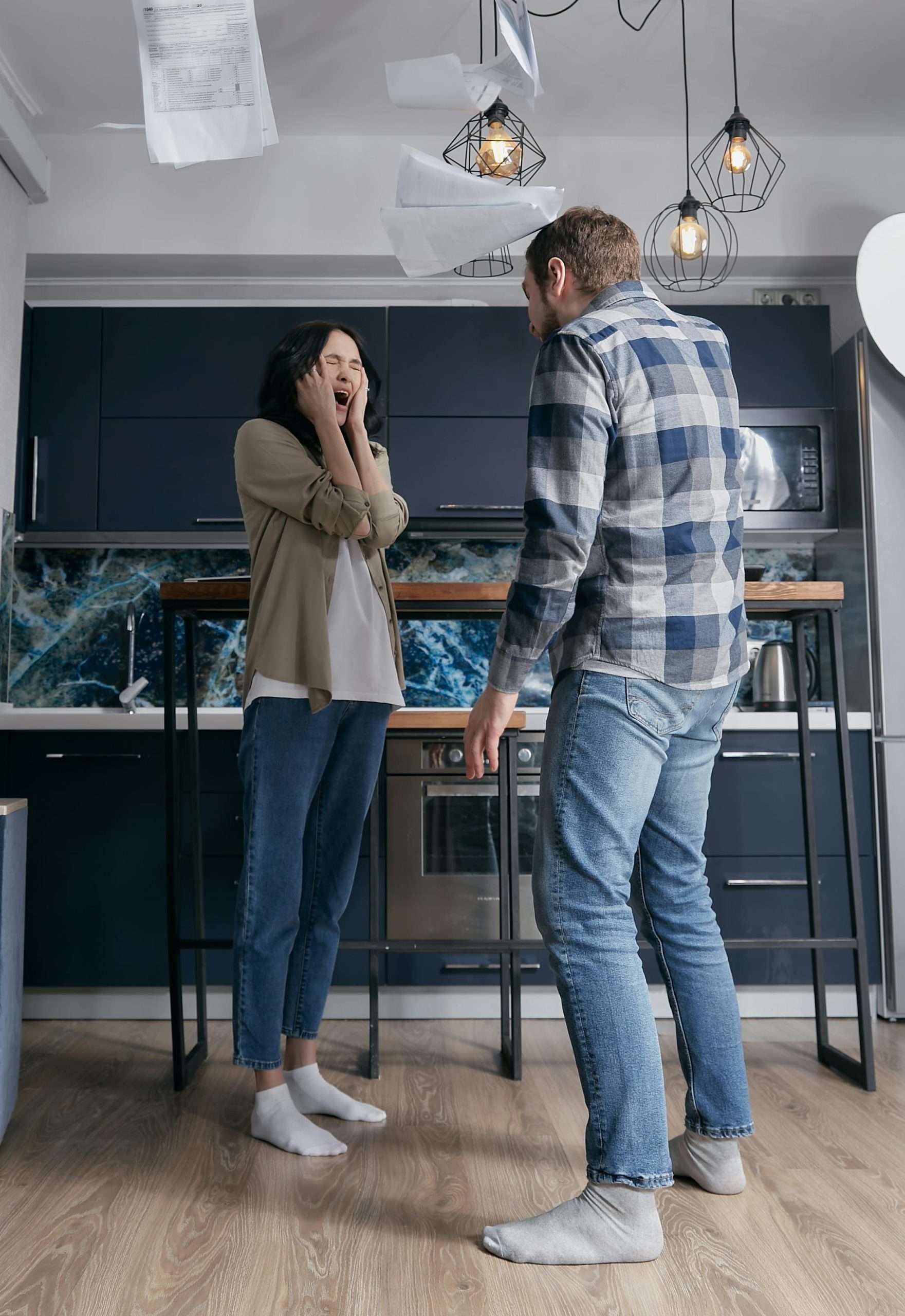 Spouse fighting with partner who has addiction